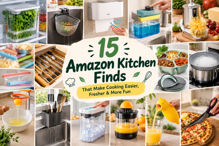15 Amazon Kitchen Finds That Make Cooking Easier 15 Amazon kitchen finds for cooking, storage, and cleanup